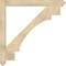 Ekena Millwork Merced Arts and Crafts Rough Sawn Bracket w/ Offset Brace, Douglas Fir, 6"W x 48"D x 48"H BKT0604X48X48MRC03RDF - alternate 4